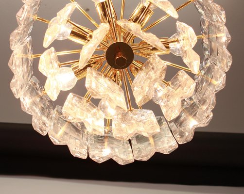 Brass and Murano Glass Light Fixture Palazzo from Kalmar, Austria, 1970s-UGR-1085355