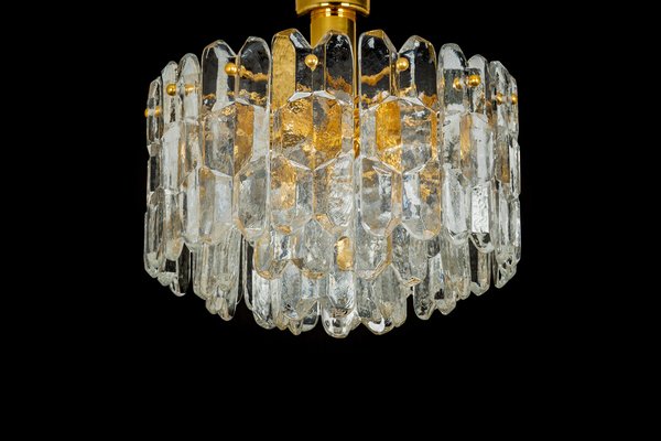 Brass and Murano Glass Light Fixture Palazzo from Kalmar, Austria, 1970s-UGR-1085355