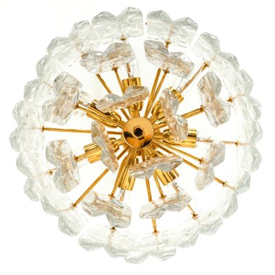 Brass and Murano Glass Light Fixture Palazzo from Kalmar, Austria, 1970s-UGR-1085355