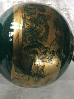 Brass and Porcelain Table Lamp, 1980s-WQQ-771693