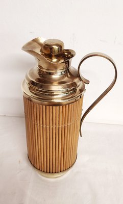 Brass and Wood Thermos, Spain, 1960s-RGF-1757016