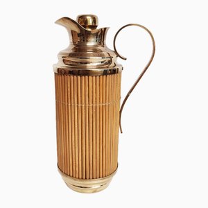 Brass and Wood Thermos, Spain, 1960s-RGF-1757016