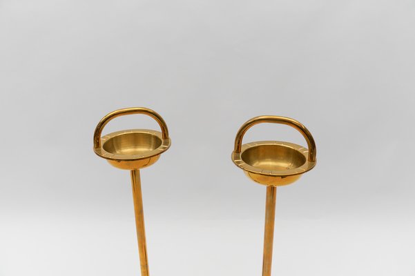 Brass Ashtray Stand in the style of Carl Auböck, 1950s-KQB-1765246