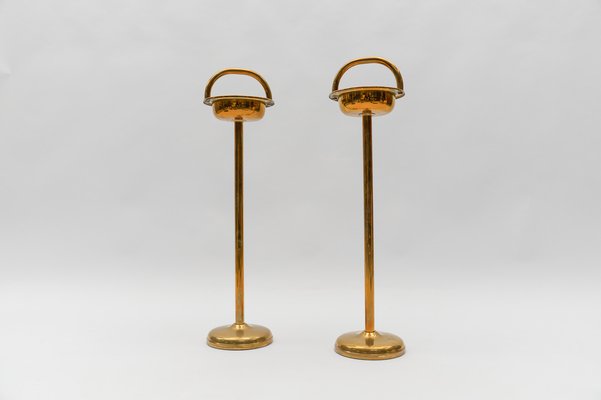 Brass Ashtray Stand in the style of Carl Auböck, 1950s-KQB-1765246