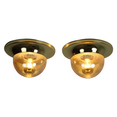 Brass Austria Wall Lamps, 1950s, Set of 2-TZ-903893