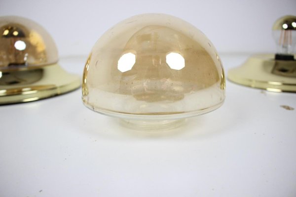 Brass Austria Wall Lamps, 1950s, Set of 2-TZ-903893