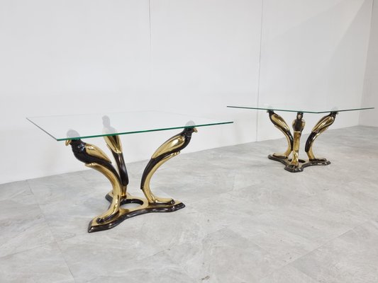 Brass Bird Coffee Tables, 1970s-IRH-1081211