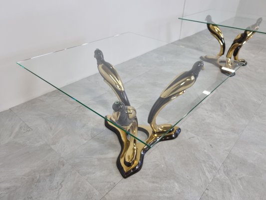 Brass Bird Coffee Tables, 1970s-IRH-1081211