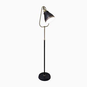 Brass & Black Lacquered Sheet Metal Lamp-DLN-1004643