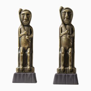 Brass Bookends by Anton Prinner, Set of 2-QAC-2033775