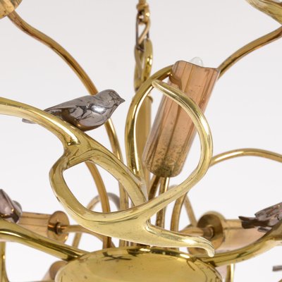 Brass Branches Chandelier by Willy Daro, 1970s-VT-731894