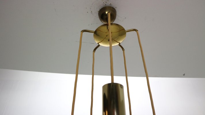 Brass Bubble Pendant Lamp Model SP/16 by Gino Sarfatti for Arteluce, Italy, 1950s-DT-2026153