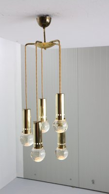 Brass Bubble Pendant Lamp Model SP/16 by Gino Sarfatti for Arteluce, Italy, 1950s-DT-2026153