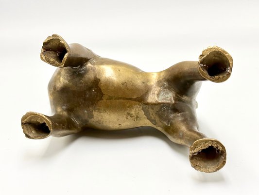 Brass Bulldog Paperweight or Statue, 1940s-ZCY-1779660