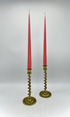 Brass Candle Holders, 1960s, Set of 2-XXA-1089863