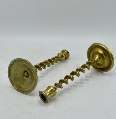 Brass Candle Holders, 1960s, Set of 2-XXA-1089863