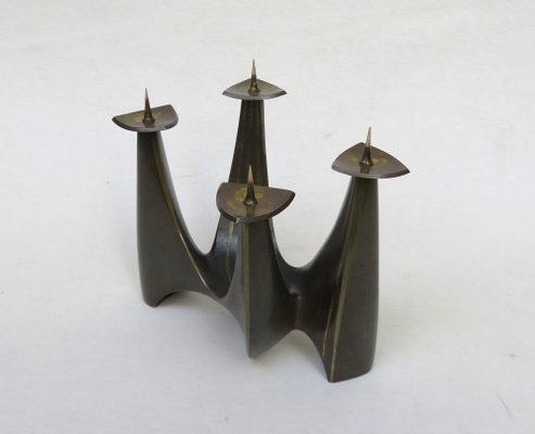 Brass Candleholder by Klaus Ullrich for Faber & Schumacher, 1950s-EY-1725672