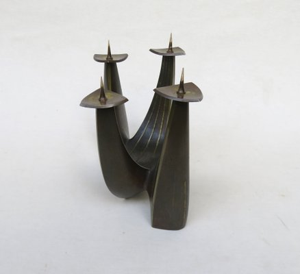 Brass Candleholder by Klaus Ullrich for Faber & Schumacher, 1950s-EY-1725672