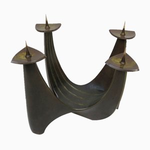 Brass Candleholder by Klaus Ullrich for Faber & Schumacher, 1950s-EY-1725672