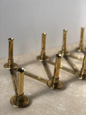 Brass Candleholder Margareta-Slingan by Lars Holmström for Arvika, 1950s-ARN-625785