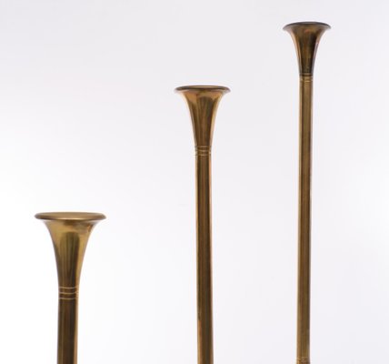 Brass Candleholders from Villeroy & Boch, Germany, 1982, Set of 3-GCG-1388473