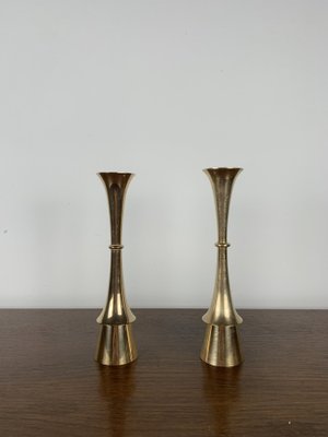 Brass Candlestick attributed to Jens Harald Quistgaard, 1960s, Set of 2-NJY-2040985