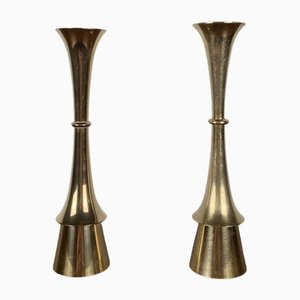 Brass Candlestick attributed to Jens Harald Quistgaard, 1960s, Set of 2-NJY-2040985