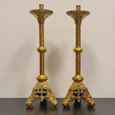 Brass Candlesticks, Set of 2-RPW-1799587