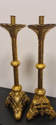 Brass Candlesticks, Set of 2-RPW-1799587