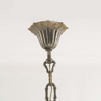 Brass Ceiling Lamp, 1920s-NJV-883701