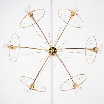 Brass Ceiling Lamp, 1950s-ZLY-860590