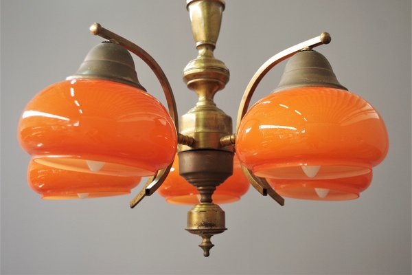 Brass Ceiling Lamp, 1960s-KNM-1383891