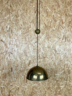 Brass Ceiling Lamp by Florian Schulz, 1970s-EJL-1140642