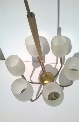 Brass Ceiling Lamp by Guglielmo Ulrich, 1940s-EI-868595