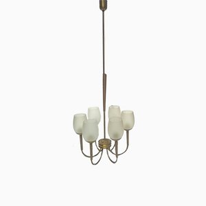 Brass Ceiling Lamp by Guglielmo Ulrich, 1940s-EI-868595