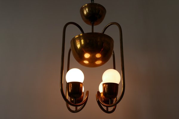 Brass Ceiling Lamp by Hayno Focken for Hayno Focken, 1930s-WPT-574080