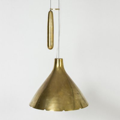 Brass ceiling lamp by Paavo Tynell-NL-891070