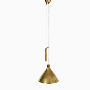 Brass ceiling lamp by Paavo Tynell-NL-891070