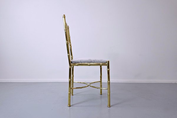 Brass Chairs, 1940s, Set of 10-FGA-990918