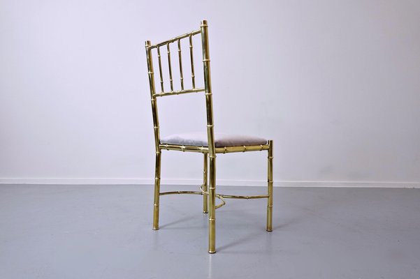 Brass Chairs, 1940s, Set of 10-FGA-990918