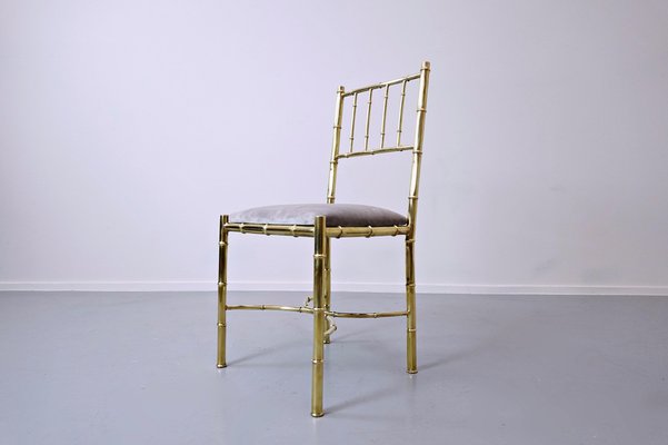 Brass Chairs, 1940s, Set of 10-FGA-990918