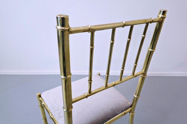 Brass Chairs, 1940s, Set of 10-FGA-990918