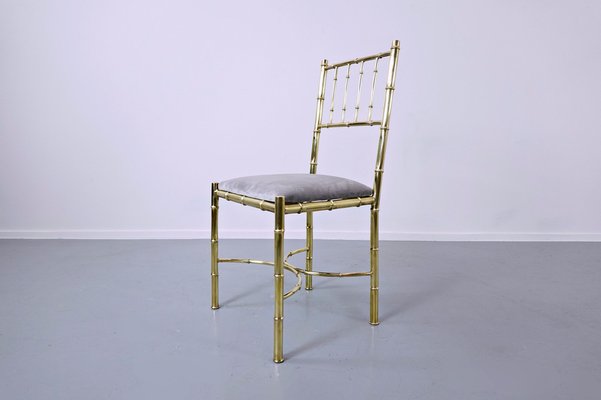 Brass Chairs, 1940s, Set of 10-FGA-990918