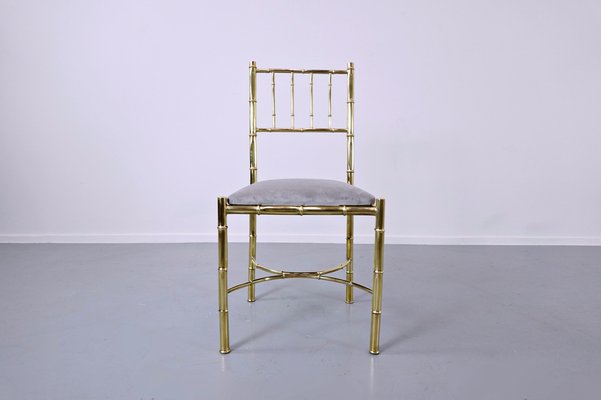 Brass Chairs, 1940s, Set of 10-FGA-990918