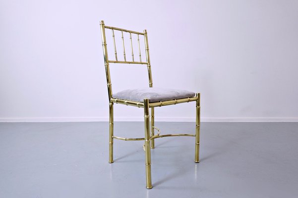 Brass Chairs, 1940s, Set of 10-FGA-990918