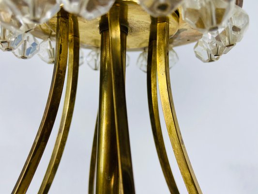 Brass Chandelier by Rupert Nikoll, 1960s-PUK-811927