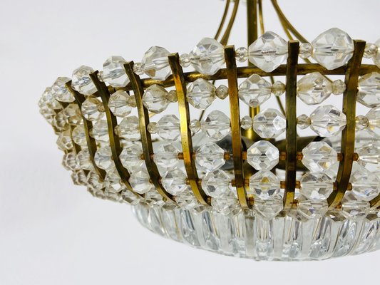 Brass Chandelier by Rupert Nikoll, 1960s-PUK-811927