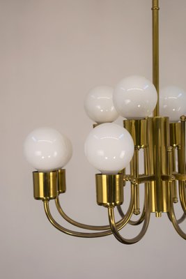 Brass Chandelier, Italy, 1960s-AOL-1359624