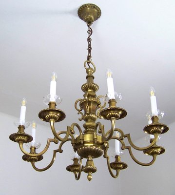 Brass Chandelier & Wall Light, 1900-TZ-1156919