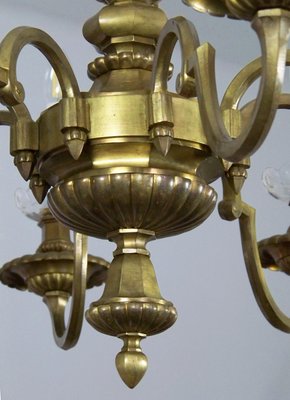 Brass Chandelier & Wall Light, 1900-TZ-1156919